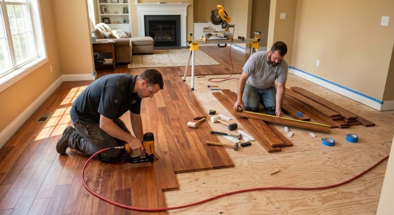 Cherry Floor Installation in Hedgesville, WV