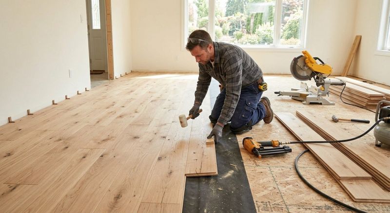 Oak Floor Installation in Falling Waters, WV