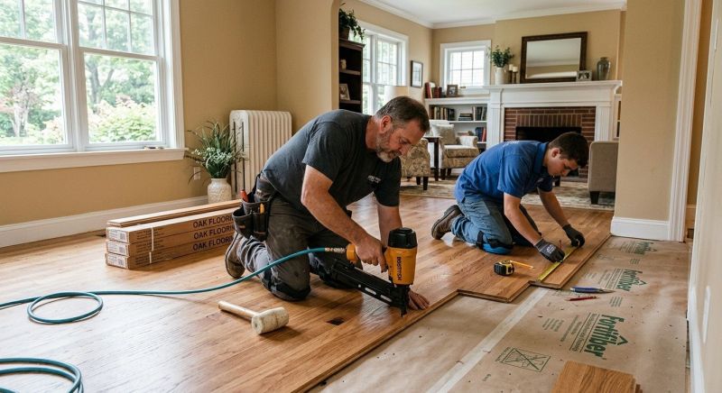 Oak Floor Installation in Falling Waters, WV