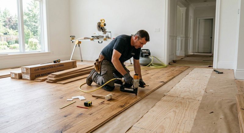Oak Floor Installation in Falling Waters, WV
