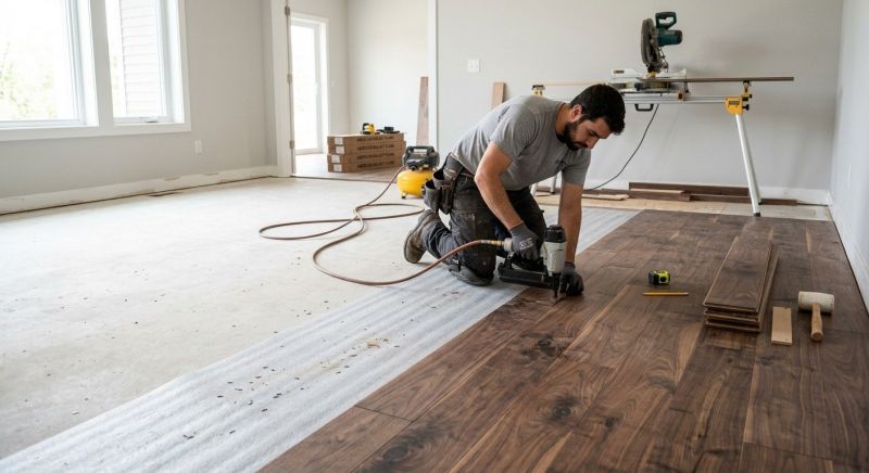 Walnut Flooring Installation in Hagerstown, MD