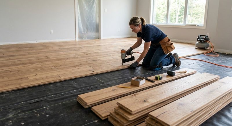Wide Plank Floor Installation in Hagerstown, MD