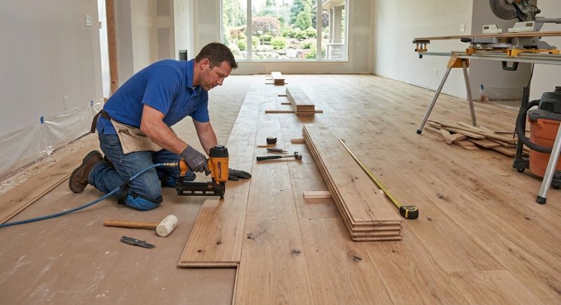 Wide Plank Floor Installation in Hagerstown, MD